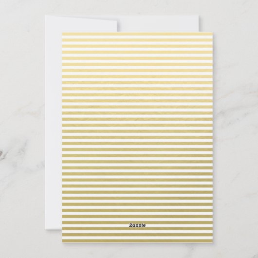 Elegant Faux Gold Foil Script-kerstkaart Feestdagenkaart (Achterkant)