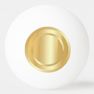 Elegant Faux Gold Glamoureus Trendy Sjabloon Pingpongballen
