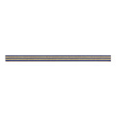 Elegant Faux Gold Glitter en Blue Stripe Pattern Grosgrain Lint (Voorkant)