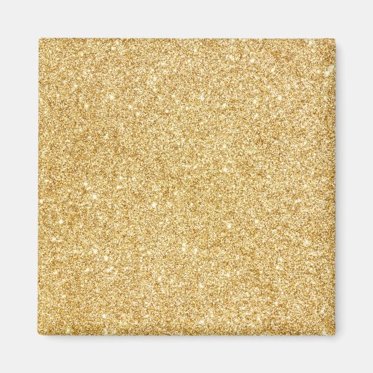 Elegant Faux Gold Glitter Magneet (Voorkant)