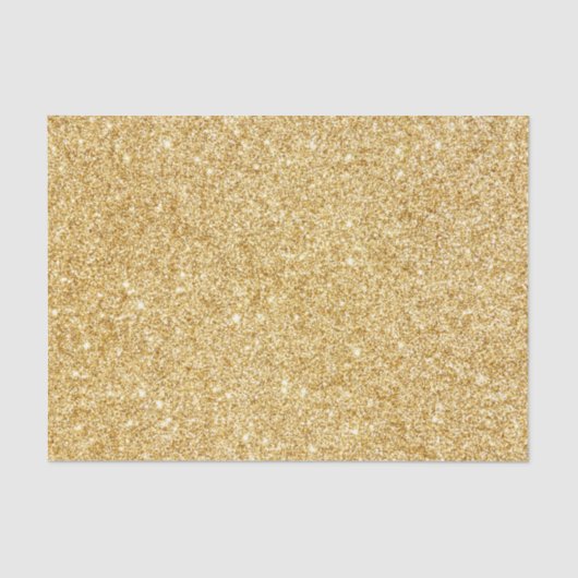 Elegant Faux Gold Glitter Tissuepapier (Voorkant)
