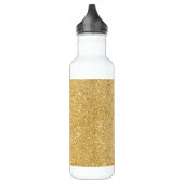 Elegant Faux Gold Glitter Waterfles (Links)