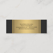 Elegant Faux Gold Label Leather (Achterkant)