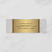 Elegant Faux Gold Label White Leather (Achterkant)