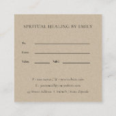 ELEGANT FAUX GOLD LOTUS FLORAL GIFT CERTIFICAAT (Achterkant)