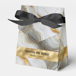 Elégant Faux Gold, Marbre blanc gris Ballotins
