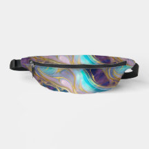 Elegant Faux Gold met Blauwgroen en Paarse Opal St