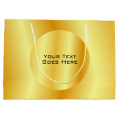 Elegant Faux Gold Metallic look-Sjabloon Groot Cadeauzakje (Achterkant)