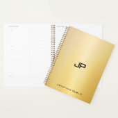 Elégant Faux Gold Moderne Monogramme Nom Modèle (Devant avec enveloppe)