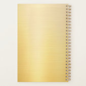 Elégant Faux Gold Moderne Monogramme Nom Modèle (Dos)