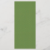 Elégant Faux Gold Palm Tree menu Mariage | Vert (Dos)
