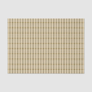 Elegant Faux Gold Stripes op witte achtergrond Tissuepapier