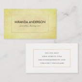 Elegant Faux Golden Border Chic Texture Visitekaartje (Voorkant / Achterkant)