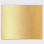 Elegant Faux Goud Glanzend Modern Glanzend Cadeaupapier (Vlak)