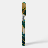 Elegant faux goud turquoise geometrisch Case-Mate iPhone case (Achterkant / Rechts)
