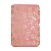 elegant faux goudfolie, tropisch anananaspatroon badmat (Voorkant Verticaal)