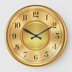 Elegant faux Goudhorlogeafbeelding afbeelding afbe Grote Klok
