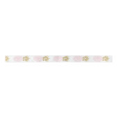 Elegant faux goudtropisch anananaspatroon lint (Voorkant)