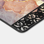 Elegant Faux Marble Black Ornate Trim (Coin)