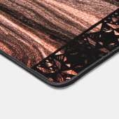 Elegant Faux Marble Black Ornate Trim Bureaumat (Hoek)