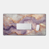Elegant Faux Marble Mauves and Gold (Clavier et souris)