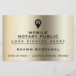 Elegant faux metallic flyer