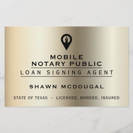 Elegant faux metallic flyer (Voorkant)