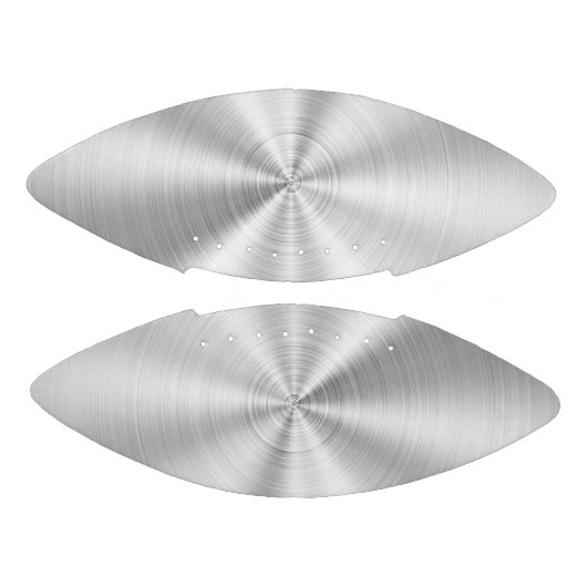 Elegant Faux Metallic Shiny Silver American Football (Panelen)