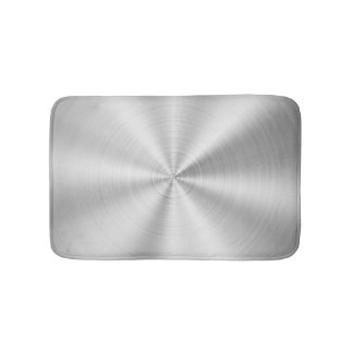 Elegant Faux Metallic Shiny Silver Badmat