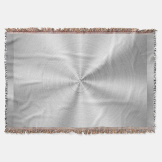 Elegant Faux Metallic Shiny Silver Deken