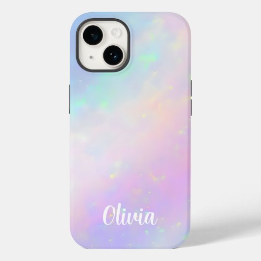  Elegant Faux Opalescent Case-Mate iPhone Case (Achterkant)