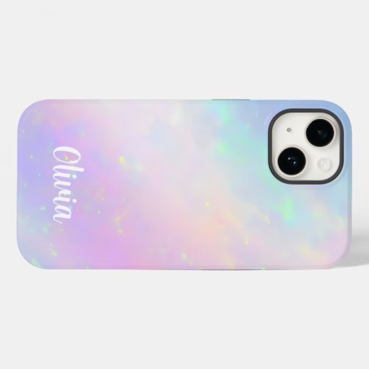 Elegant Faux Opalescent Case-Mate iPhone Case (Achterkant (horizontaal))