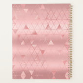 Elégant faux Parties scintillant rose or géométriq (Dos)