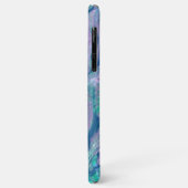 Elegant Faux Pink Turquoise Abalone Shell Pattern Case-Mate iPhone Case (Achterkant/links)
