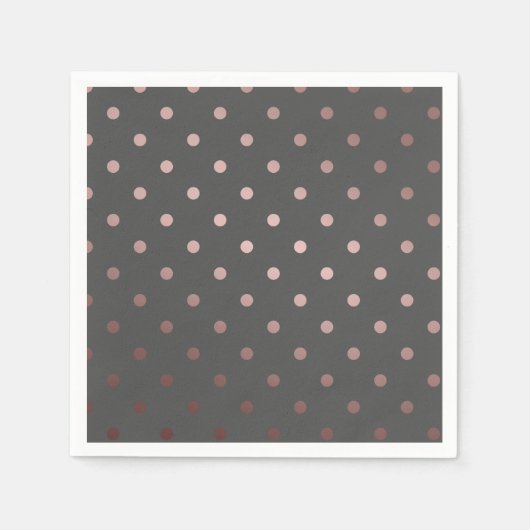 elegant faux roos gouden grijze pols servetten (Voorkant)