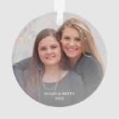 Elégant faux rose or coutume meilleures amis photo (dos)