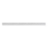 Elegant Faux Silver Glitter Stripe Patroon Grosgrain Lint (Voorkant)