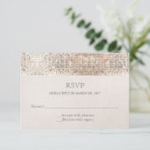 Elegant Faux Silver Sequins Beige Kijk RSVP 2 (Staand voorkant)