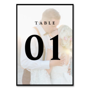 Elegant Faux Vellum Overlay Photo Wedding Table N Kaart