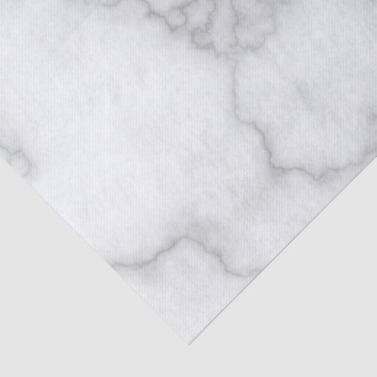 Elegant Faux White Marble Tissuepapier (Detail)