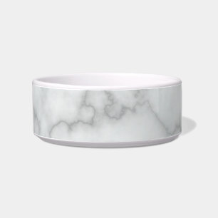 Elegant Faux White Marble Voerbakje