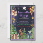 Elegant Favorite Things Gift Exchange I Night Sky Kaart (Voorkant)