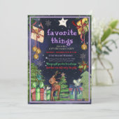 Elegant Favorite Things Gift Exchange I Night Sky Kaart (Staand voorkant)