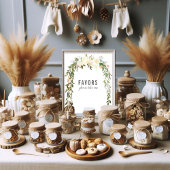 Elegant Favors Table Roos Baby Sprinkle Shower Poster