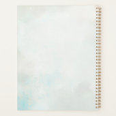 Elegant Feather Floral Watercolour  planner (Dos)