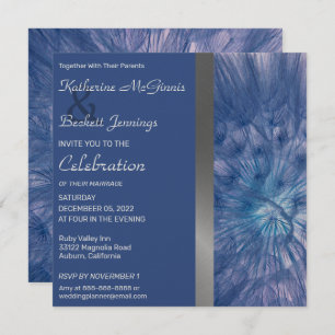 Elegant Feathers Wedding Invitation Kaart