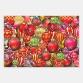 Elegant feestdagen met gouden kerstversieringen inpakpapier vel (Voorkant)