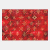 Elegant feestdagen met gouden kerstversieringen inpakpapier vel (Voorkant 3)