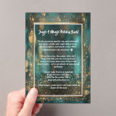 Elegant feestelijk feest acryl uitnodigingen (Insitu (Draagbaar))