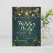 Elegant feestje kaart (Staand voorkant)